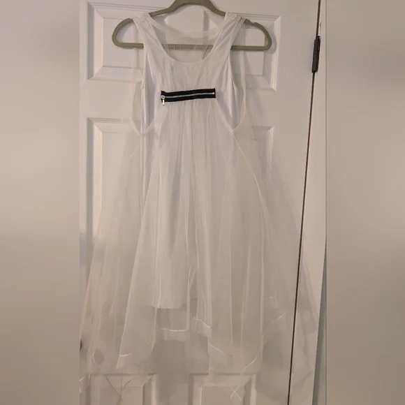 Tees by Tina High Low White Two Layer Dress - Picture 2 of 7